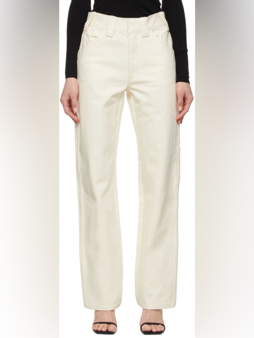 Alexander Wang Off-White Straight-Leg Jeans